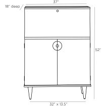 5688 Manhattan Cocktail Cabinet Product Line Drawing