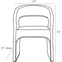 5695 Itiga Dining Chair Product Line Drawing