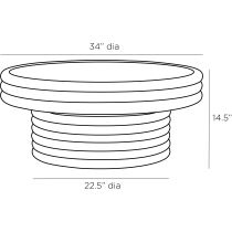 5697 Omega Cocktail Table Product Line Drawing