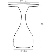 5721 Ortiz End Table Product Line Drawing