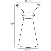 5724 Vlad Accent Table Product Line Drawing