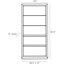 5727 Montana Bookcase Product Line Drawing