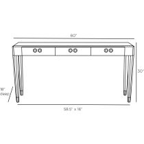 5754 Patton Narrow Desk Product Line Drawing