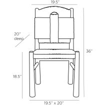 5775 Solange Dining Chair Product Line Drawing