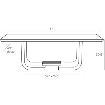 5779 Ralston Dining Table Product Line Drawing