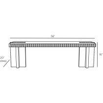 5780 Pacorro Bench Product Line Drawing