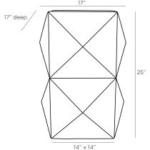 5789 Rory Accent Table Product Line Drawing