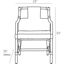 5800 Newton Dining Chair Product Line Drawing