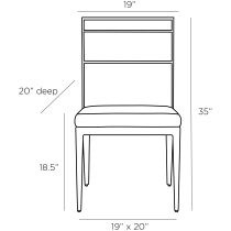 6028 Portmore Dining Chair Product Line Drawing