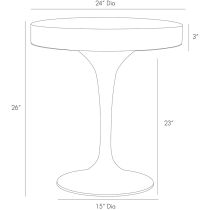6155 Daryl End Table Product Line Drawing
