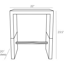 6255 Lyle End Table Product Line Drawing