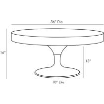 6844 Daryl Coffee Table Product Line Drawing