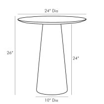 6852 Theodore Side Table Product Line Drawing
