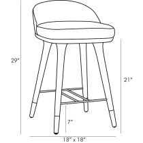 6865 Walsh Counter Stool Product Line Drawing