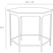 6880 Mae End Table Product Line Drawing