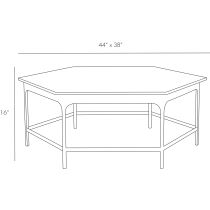 6881 Mae Cocktail Table Product Line Drawing