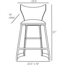 6940 Royston Counter Stool Product Line Drawing