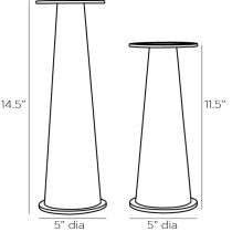 6948 Rotunno Candleholders, Set of 2 Product Line Drawing