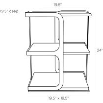 6975 Sergio Side Table Product Line Drawing