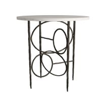 6976 Simeon End Table Side View