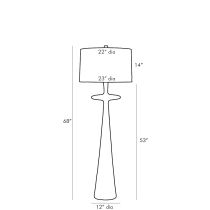 74723-860 Putney Floor Lamp Product Line Drawing