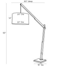 75006-869 Sarsa Floor Lamp Product Line Drawing