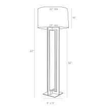 76016-120 Hoyt Floor Lamp Product Line Drawing