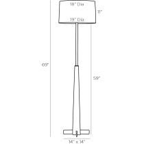 76020-156 Nassau Floor Lamp Product Line Drawing