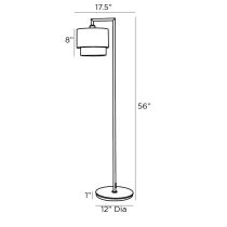 76027 Nolan Floor Lamp Product Line Drawing