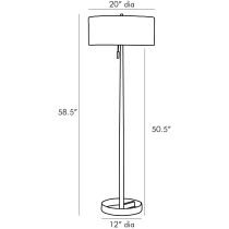 79652-795 Violetta Floor Lamp Product Line Drawing