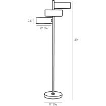 79814 Hutton Floor Lamp Product Line Drawing