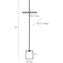 79842 Nuri Floor Lamp Product Line Drawing