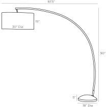 79843 Naples Floor Lamp Product Line Drawing