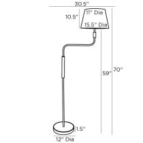79845-710 Simpson Floor Lamp Product Line Drawing