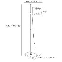 79846 Watson Floor Lamp Product Line Drawing