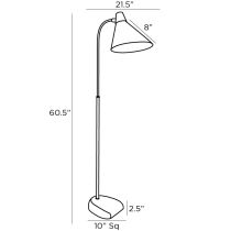 79847 Sweeney Floor Lamp Product Line Drawing