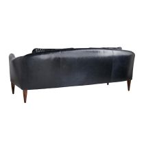 8110 Vincent Sofa Ink Leather Angle 2 View
