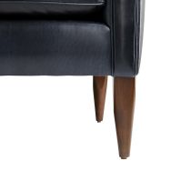 8110 Vincent Sofa Ink Leather Side View