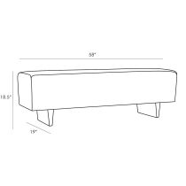 8116 Palmero Bench Muslin Product Line Drawing