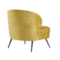 8118 Kitts Chair Marigold Velvet Angle 2 View