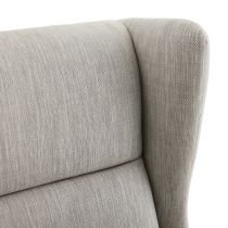 8123 Ophelia Lounge Chair Fossil Tweed Dark Walnut Detail View