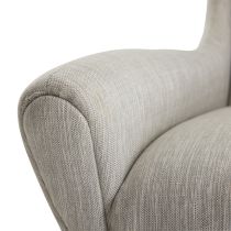 8123 Ophelia Lounge Chair Fossil Tweed Dark Walnut 