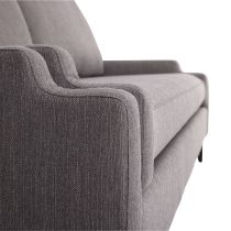 8135 Nola Sofa Soot Textured Tweed Grey Ash Detail View