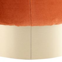 8140 Avalon Ottoman Persimmon Velvet Champagne Swivel 