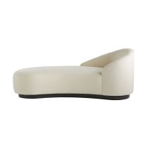 8147 Turner Chaise Muslin Grey Ash, Left Arm Angle 1 View