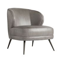 8148 Kitts Chair Mineral Grey Leather 