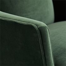 8149 Budelli Wing Chair Forest Velvet Back Angle View