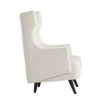 8155 Budelli Wing Chair Cloud Boucle Grey Ash Angle 2 View