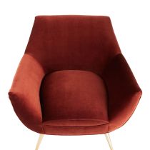 8160 Leandro Lounge Chair Paprika Velvet 