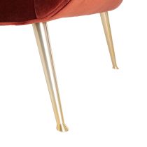 8160 Leandro Lounge Chair Paprika Velvet 
